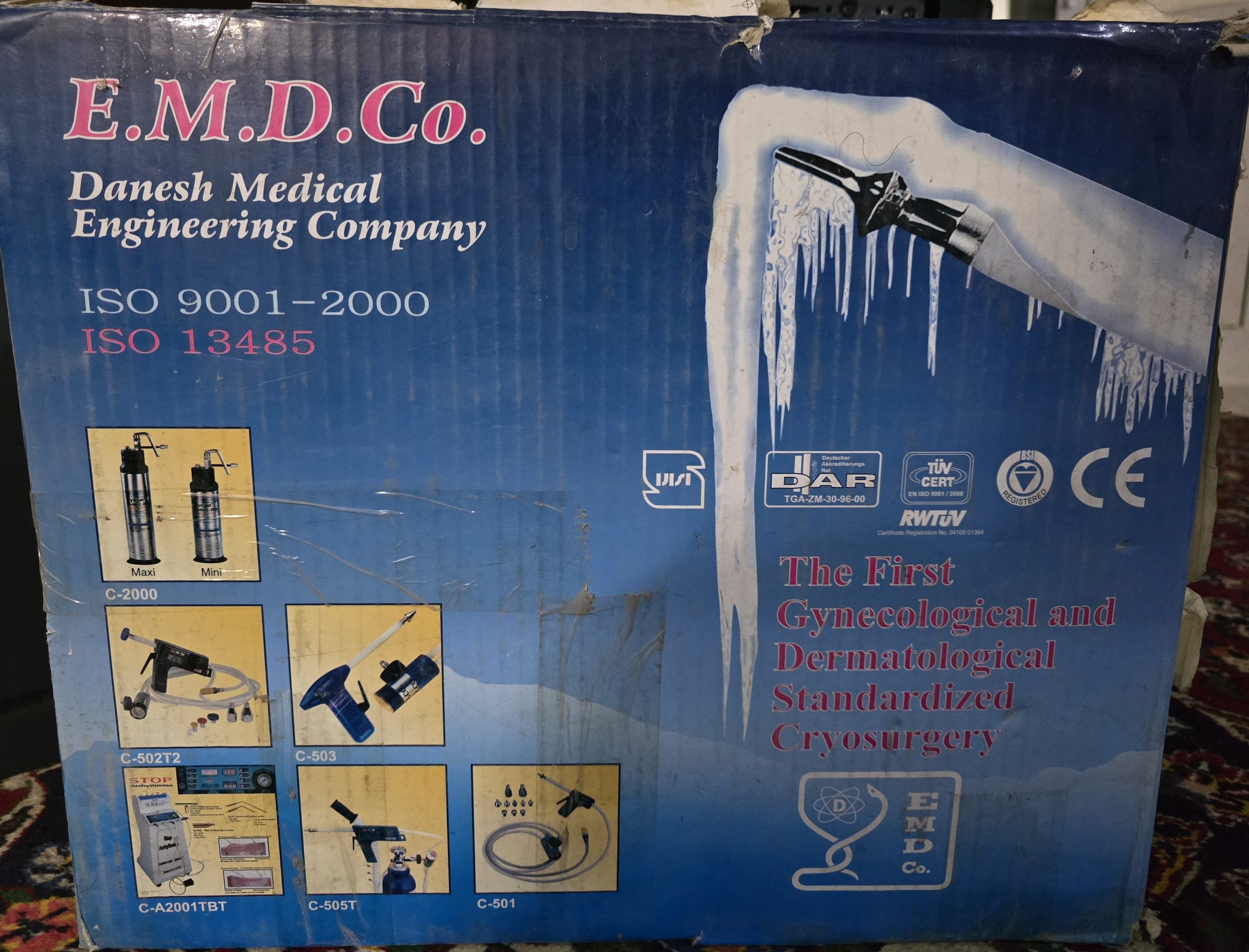 دستگاه کرایوسرجری E.M.D.Co مخصوص پوست و زنان دست دوم