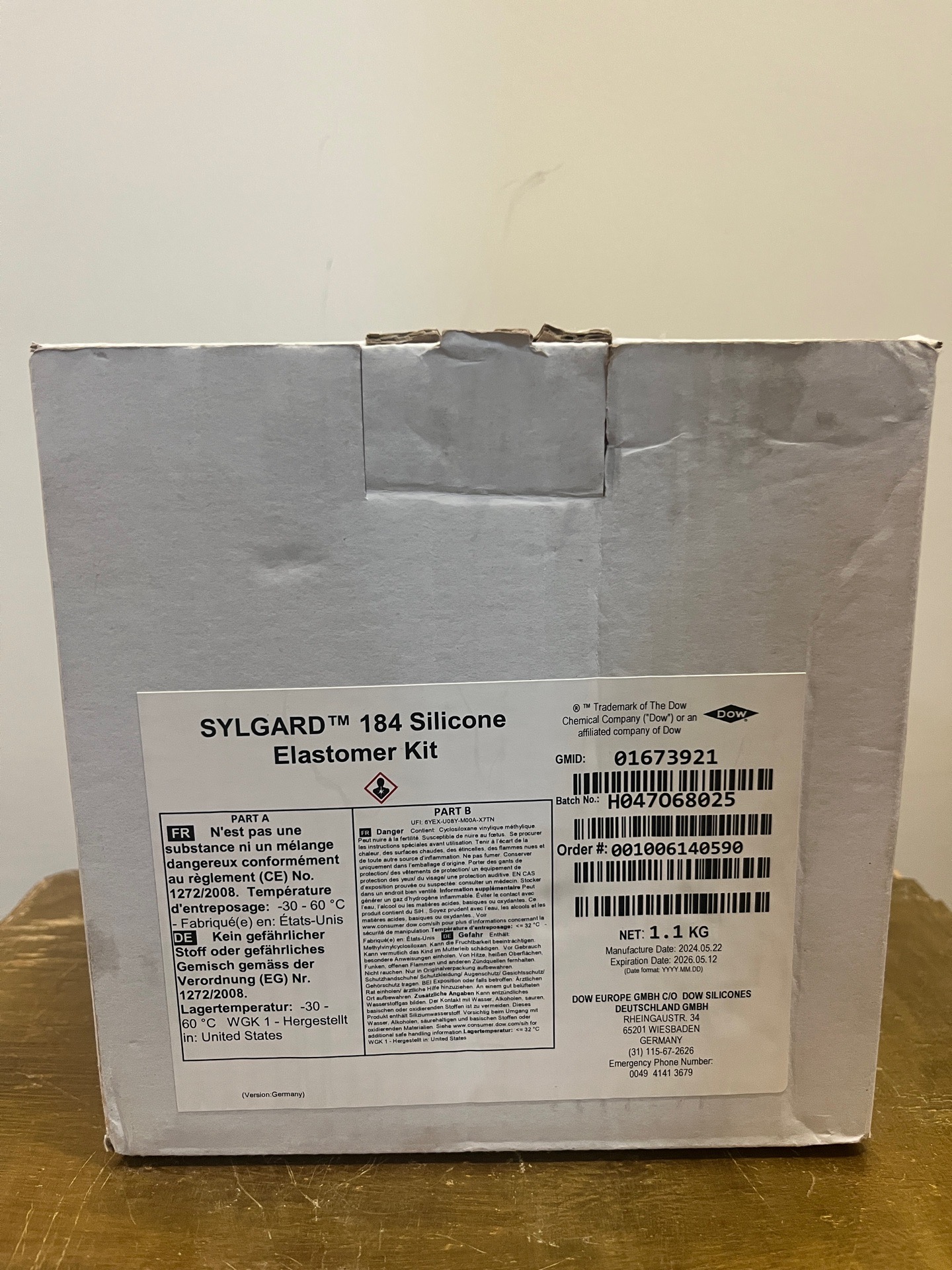 فروش یک کیلویی PDMS dow corning) - SYLGARD 184) دست دوم